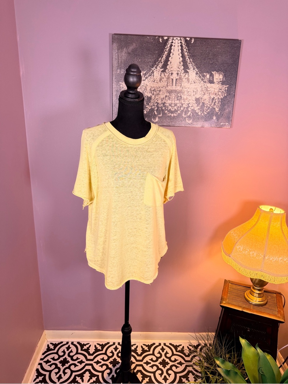 We The Free Pale Yellow Pocket Tee - Short Sleeve